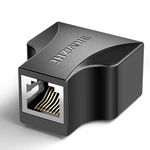 SAMZHE 303BK Network Cable Adapter Network Extension RJ45 Network Port Straight-through Connector Crystal Socket 5/6/7 C