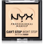 NYX Professional Makeup Can't Stop Won't Stop Mattifying Powder zmatňujúci púder odtieň 01 Fair 6 g
