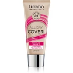 Lirene Vitamin E krycí fluidný make-up odtieň 24 Beige 30 ml