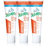 Elmex Junior 6-12 Years zubná pasta pre deti 3x75 ml