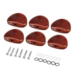6PCS Wood texture Guitar Tuning Pegs Tuners Machine Heads Replacement Button Knob