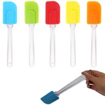 Silicone Scrapers Baking Scraper Cream Butter Handled Cake Spatula Cooking Cake BrushesPastry Tool