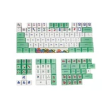 128 Keys Mahjong Keycap Set Cherry Profile PBT Sublimation Keycaps for Mechanical Keyboard