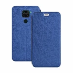 Bakeey Silk Texture Flip with Foldable Stand PU Leather Shockproof Full Cover Protective Case for Xiaomi Redmi Note 9 /