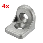 Suleve™ ZAS20 4Pcs Steel Ring Angle Bracket Corner Brackets Zinc alloy 20x20mm