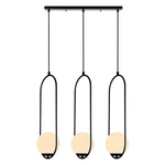 Čierne závesné svietidlo Squid Lighting Arch, výška 146 cm