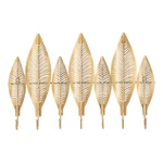 Nástenný vešiak v zlatej farbe Mauro Ferretti Long Leaf