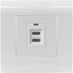 Intellinet 772204 2-násobný USB nabíjacia zásuvka do steny   IP20 biela