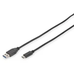 Digitus #####USB-Kabel #####USB 3.2 Gen1 (USB 3.0 / USB 3.1 Gen1) #####USB-C™ Stecker, #####USB-A Stecker 1.00 m čierna