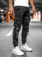 Pantaloni cargo de training negri Bolf HS7052