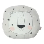 Detský vankúšik s prímesou bavlny Mike & Co. NEW YORK Pillow Toy Argo Bear, 30 x 33 cm
