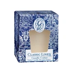 Sviečka s vôňou ľanu Greenleaf Classic Linen, doba horenia 15 hodín