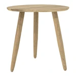 Odkladací stolík z dubového dreva Canett Uno, ø 40 cm