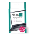 Čistiaca sada Clean IT roztok na notebooky s utěrkou, 2x30ml (CL-182) čistiaca súprava na notebooky • čistenie obrazovky a klávesnice notebooku • obje