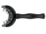 Čistič okrúhlych kief na vlasy Sibel - čierny (0007001) + darček zadarmo