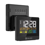 DIGOO DG-8291 Dual USB Charging Port Alarm Clock Hygrometer 10W Phone Charger Snooze NAP Countdown Desktop Decorative Cl