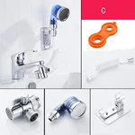 9 Types Bathroom Wash Face Basin Water Tap External Shower Head Toilet Hold Filter Flexible Hair Washing Faucet Rinser E