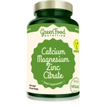 GreenFood Nutrition Calcium & Magnesium & Zinc Citrate kapsle pro podporu zdraví kostí, kloubů a zubů 120 cps