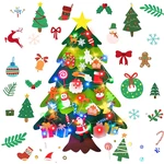 DIY Felt Christmas Tree Christmas Handmade Puzzle Decorations Home Desk Ornament Creative Gifts for Kids
