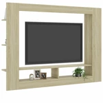 TV Cabinet Sonoma Oak 59.8"x8.7"x44.5" Chipboard