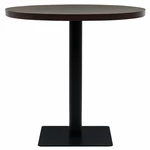 Bistro Table MDF and Steel Round 31.5"x29.5" Dark Ash