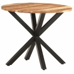 Side Table 26.8"x26.8"x22" Solid Acacia Wood