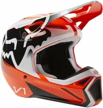 FOX V1 Leed Helmet Dot/Ece Fluo Orange XL Přilba
