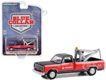 1983 Dodge Ram D-100 Royal SE Tow Truck Black and Red "Texaco - 24 Hour Service" "Blue Collar Collection" Series 12 1/64 Diecast Model Car by Greenli