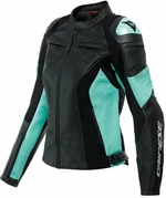 Dainese Racing 4 Lady Black/Acqua Green 42 Kurtka skórzana