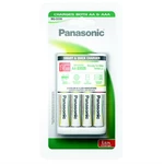 Nabíjačka Panasonic BQ-CC55 Smart Quick pro AA,AAA + 4x AA, 1900 mAh (K-KJ55MGD40E) Univerzální 4-kanálová nabíječka baterií Panasonic typů AA (tužkov