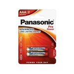 Batéria alkalická Panasonic Pro Power AAA, LR03, blistr 2ks (LR03PPG/2BP) mikrotužkové batérie AAA (LR03PPG/2BP) • nenabíjacie • napätie 1,5 V • alkal