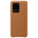 Kryt na mobil Samsung Leather Cover na Galaxy S20 Ultra (EF-VG988LAEGEU) hnedý ochranný zadný kryt • určený pre Samsung Galaxy S20 Ultra • materiál: t