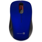 Myš Connect IT Mute (CMO-2230-BL) modrá bezdrôtová myš • optický senzor • maximálne rozlíšenie 1200 DPI • počet tlačidiel 3 • rozhranie 2,4 GHz