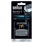 Príslušenstvo pre holiace strojčeky Braun CombiPack Series5 - 51S strieborné náhradní sada planžet a břitev do holicího strojku • vhodné pro Braun Ser