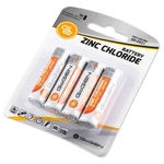 Batéria zinkochloridová GoGEN AA, R6, blistr 4ks (R06ZINC4) tužkové batérie AA • nenabíjacie • napätie 1,5 V • karbónové • vhodné do hodín, ovládačov,