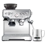 Espresso SAGE BES875BSS strieborné pákový kávovar • príprava dvoch šálok naraz • príkon 1 560 až 1 850 W • 2l nádržka na vodu • 250g zásobník na kávov