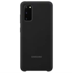 Kryt na mobil Samsung Silicon Cover na Galaxy S20 (EF-PG980TBEGEU) čierny zadný kryt na mobil • pre telefóny Samsung Galaxy S20 • materiál silikón • h