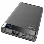 Power Bank CellularLine Freepower Manta S 8000mAh, USB-C (FREEPMANTA8USBCK) čierna powerbanka • kapacita 8 000 mAh • vstup 1,5 A • výstup 2,5 A • 2 US