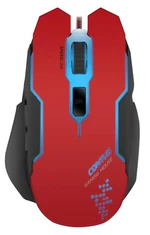 Myš Speed Link Contus Gaming (SL-680002-BKRD) červená herná myš • optický senzor • rozlíšenie až 3 200 DPI • 5 tlačidiel • LED podsvietenie • Režim Au