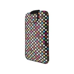 Puzdro na mobil flipové FIXED Soft Slim Elements 5XL+ (vhodné pro 5,2" - 5,7") - rainbow dots (FIXSOS-RAD-5XL+) univerzálne puzdro • materiál umelá ko