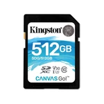 Pamäťová karta Kingston Canvas Go! SDXC 512GB UHS-I U3 (90R/45W) (SDG/512GB) pamäťová karta SDXC • kapacita 512 GB • Class 10 • čítanie až 90 MB/s • z