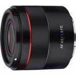 Objektív Samyang AF 45 mm f/1.8 Sony FE čierny objektív • automatické zaostrovanie • ohnisková vzdialenosť 45 mm • svetelnosť f/1.8 • min. zaostrovaci