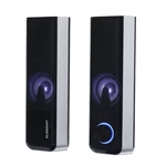 Computer Speakers bluetooth 5.0 PC Speakers with Stereo Sound Colorful LED Light Detachable 2 in1 Gaming Speakers Mini S