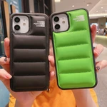 Bakeey for iPhone 13/ 13 Mini/ 13 Pro/ 13 Pro Max Case Creative Down Jacket Reduced Pressure Shockproof Protective Case
