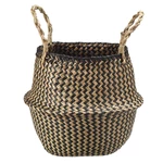 Seagrass Storage Basket Flower Pot Rattan Plant Toys Holder Container Decor