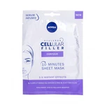 Nivea Hyaluron Cellular Filler 10 Minutes Sheet Mask 1 ks pleťová maska na všechny typy pleti; na dehydratovanou pleť; proti vráskám