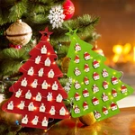 Christmas Tree Countdown Calendar with LED Light Felt Decorative Tree for Home Office Decor