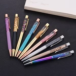 X079 1 Piece Metal 1.0mm Diamond Ballpoint Pen Crystal Color Smooth Writing Pens for Office School Supplies Stationery