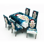 2020 Christmas Decor Tablecloth Chair Cover Set for Home Dining Table Merry Christmas Natal Navidad New Year Decoration