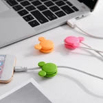 2Pcs Cute Mini Mouse Pattern Multi-function Two-way Winding Desktop Tidy Management Cable Organizer Winder for iPhone X